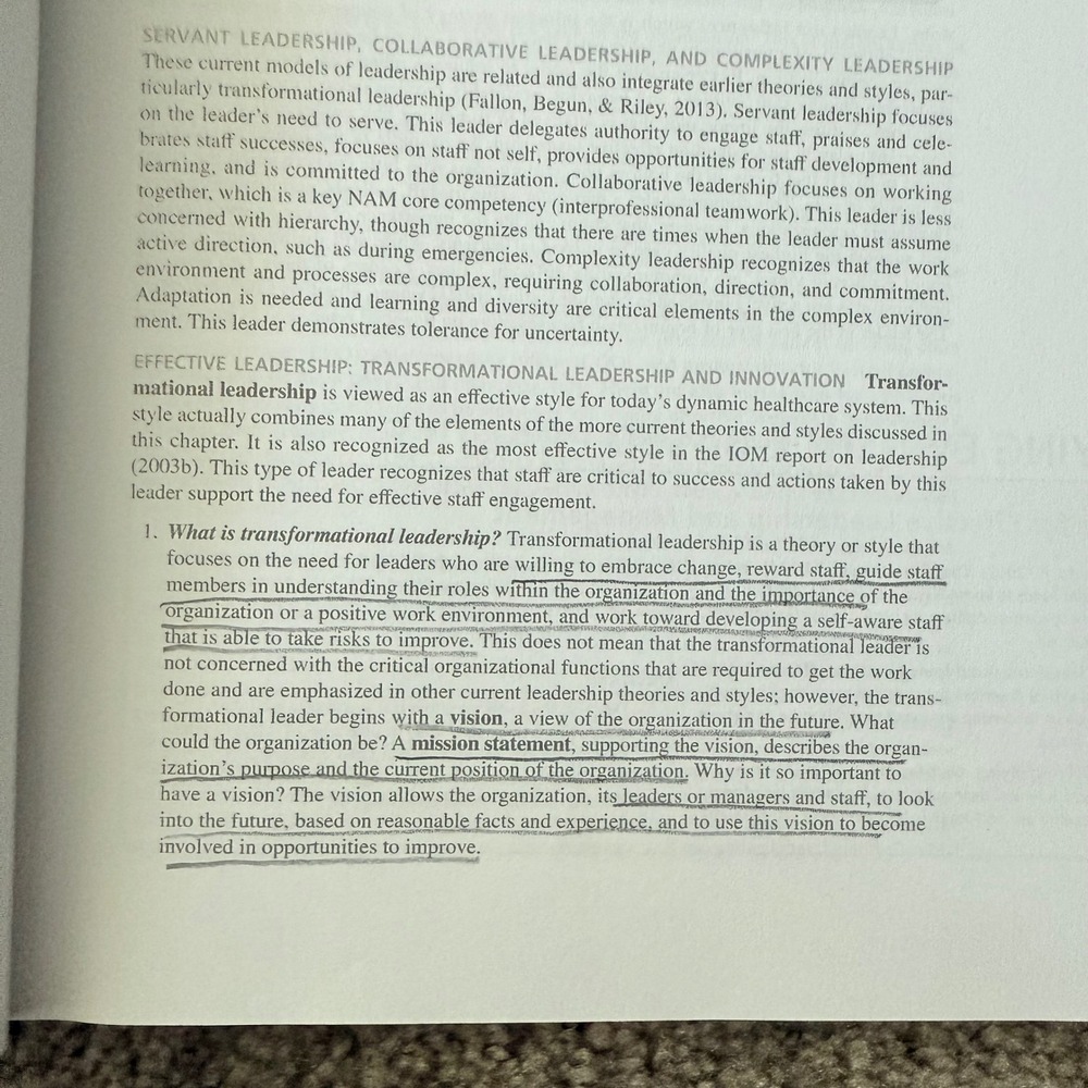 Chamberlain Txtbook Leadership Management for Nurses Core Competencies Finkelman - Picture 9 of 10